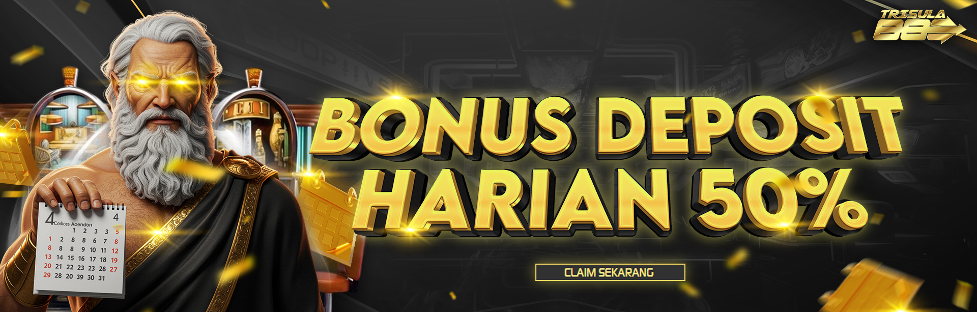 BONUS DEPOSIT HARIAN 50%